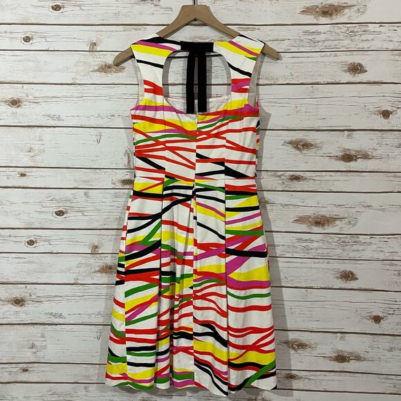 David Meister Multicolor Sleeveless Fit and Flare Dress - 2 - Picture 12 of 13